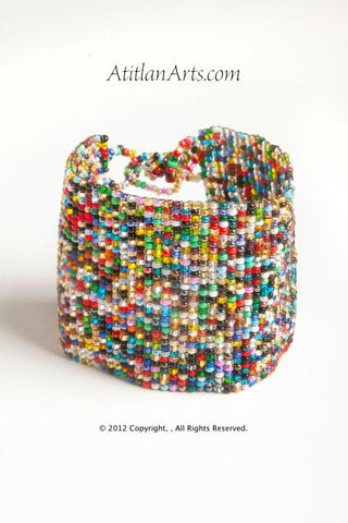 Flat Bracelet Multi Mixed wide
