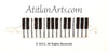 Flat Beaded Bracelet, Piano Keys, Black & White BR-F2-PK1-01_001