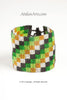 Flat Bracelet Greens Gold White Black wide