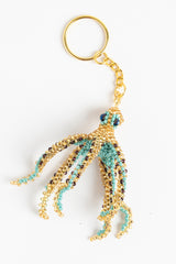 Octopus; gold, turquoise