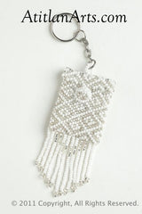 Amulet Bag, large white/silver [Special]