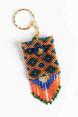 Amulet bag; rose,blue,gold