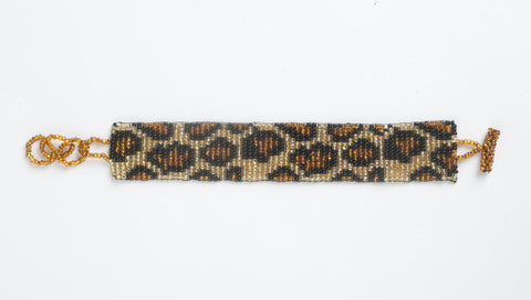 Flat Bracelet Leopard narrow