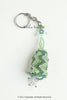 Beaded Christmas Bell Keychain, Greens. KC-40-13-02 [Holiday]