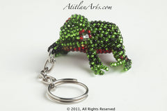 Garden Frog green with black spots red eye ring [Frogs]