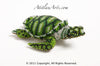 Sea Turtle: medium; green and black