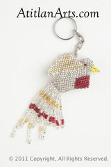 Fringe Tail Bird silver gold red breast [Birds]