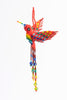 Hummingbird; extra large; rainbow colors; red head