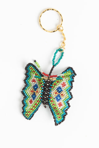 Butterfly; regular; multicolored with blue, red, green