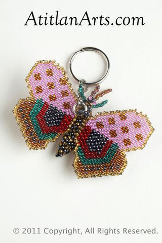 Butterfly, rounded wing pink/pewter [Insects]