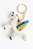 Unicorn with wings; white with rainbow mane, wings