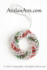 Christmas Wreath, spiral pattern red/green [Holiday, Christmas]