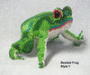 Green & Turquoise Frog Striped 07 [Frogs]